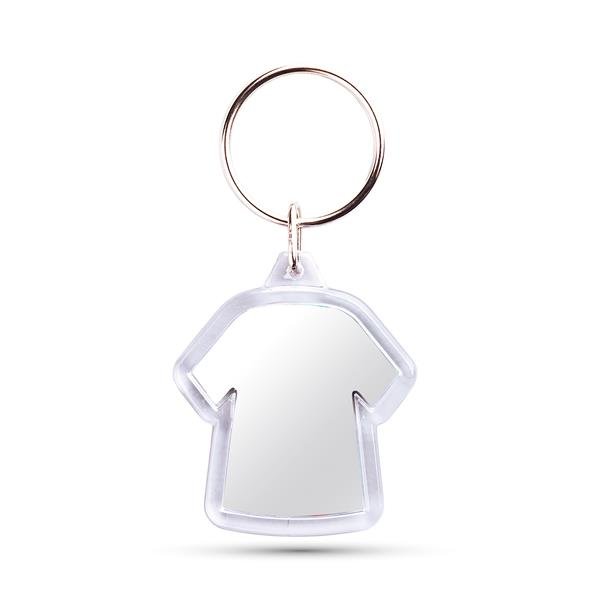 Porta-chaves CR-X formato t-shirt com 2 faces, acrílico CR-X