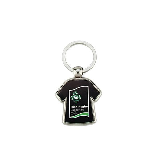 Porta-chaves MX-D formato t-shirt com 2 faces, metal MX-D