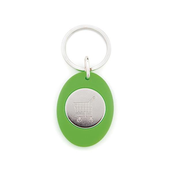 Porta-chaves CR-Z oval com ficha € 1,00 para carrinho, plástico CR-Z Carro - Image 4
