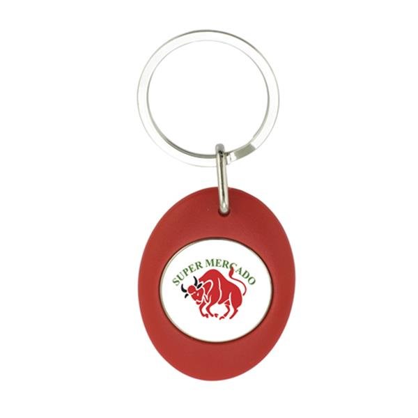 Porta-chaves CR-Z oval com ficha € 1,00 para carrinho, plástico CR-Z Carro - Image 3
