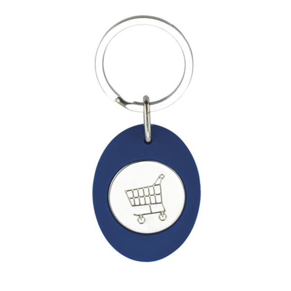 Porta-chaves CR-Z oval com ficha € 1,00 para carrinho, plástico CR-Z Carro - Image 2