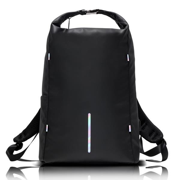 Mochila antirroubo em tarpaulin para portátil com detalhes refletores Be-dry
