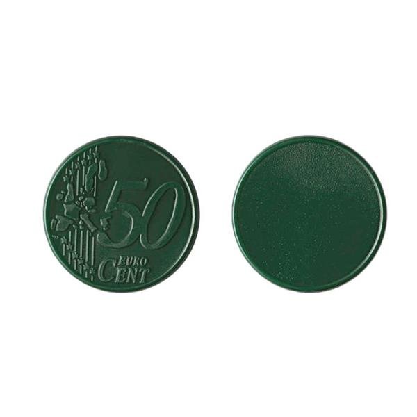 Ficha € 0,50 para carrinho, plástico PS Coin 50