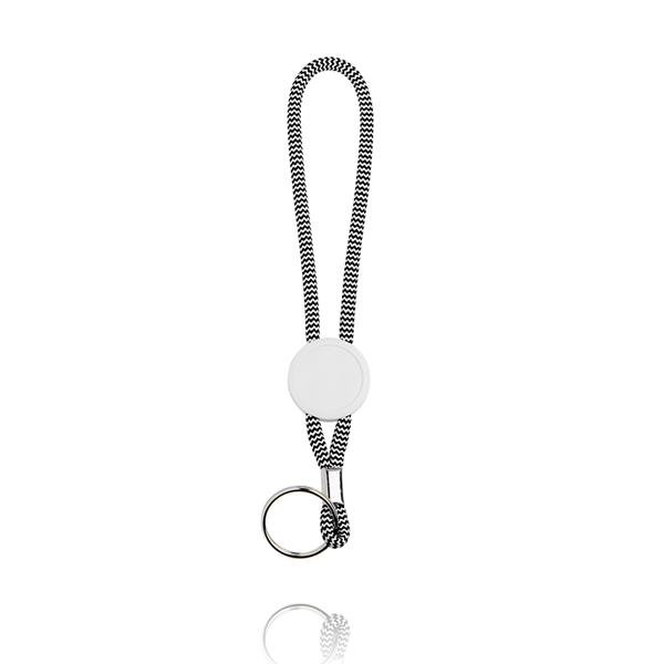Porta-chaves tubular com ajuste e argola Tobby