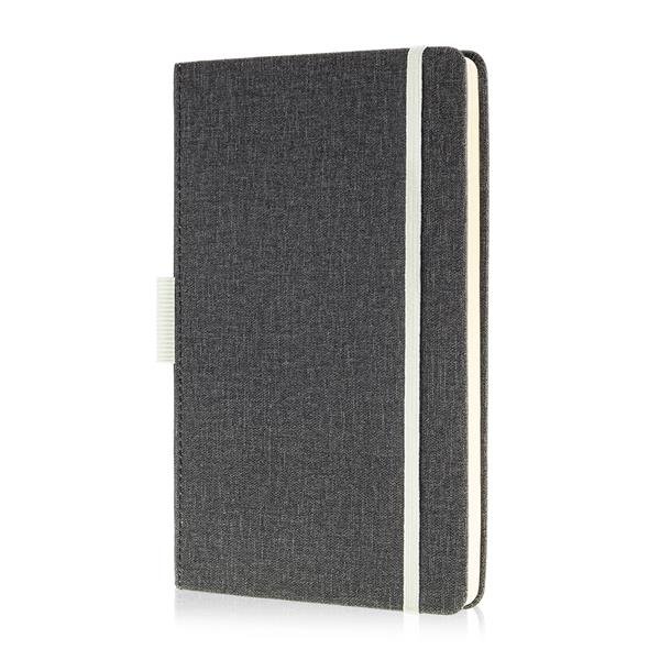 Bloco de notas A5 com capa em PU e porta-esferográfica Exnote - Image 2