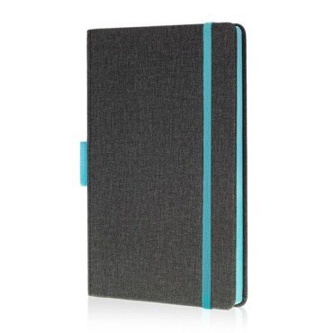Bloco de notas A5 com capa em PU e porta-esferográfica Exnote