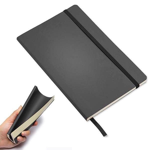 Bloco de notas A5, com capa em PU térmico maleável Flexy - Image 2