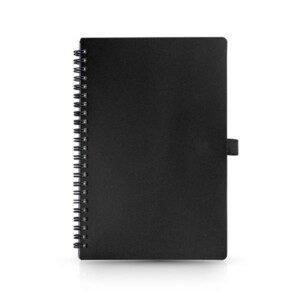 Bloco de notas de argolas A5 com capa em PP Spiral
