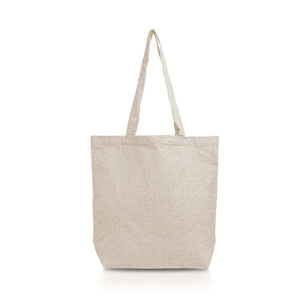 Saco de algodão reciclado 190 g/m2 dobrável Vikbar - Image 2