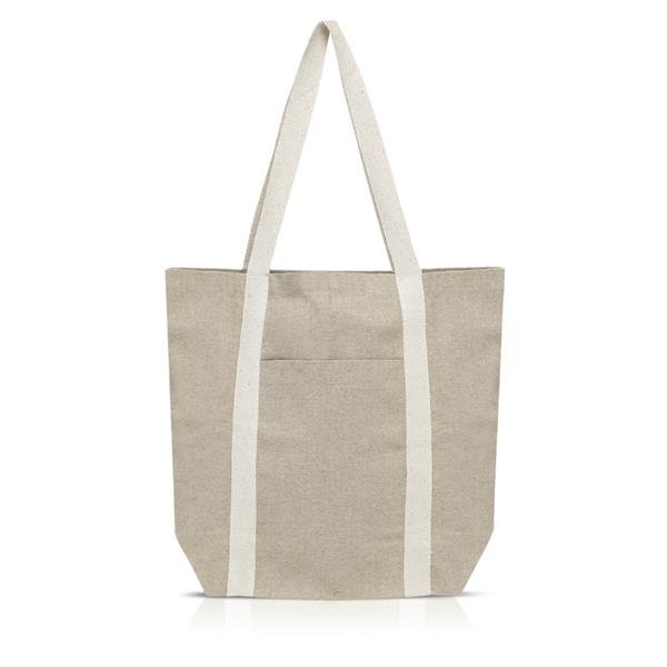 Saco algodão reciclado com bolso exterior Dailybag