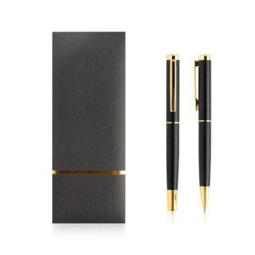 Conjunto de roller e esferográfica em metal,estojo de oferta Beequeen