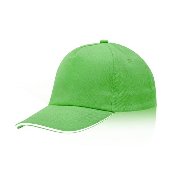Boné para adulto, pala sandwich, de algodão penteado Zectra - Image 6