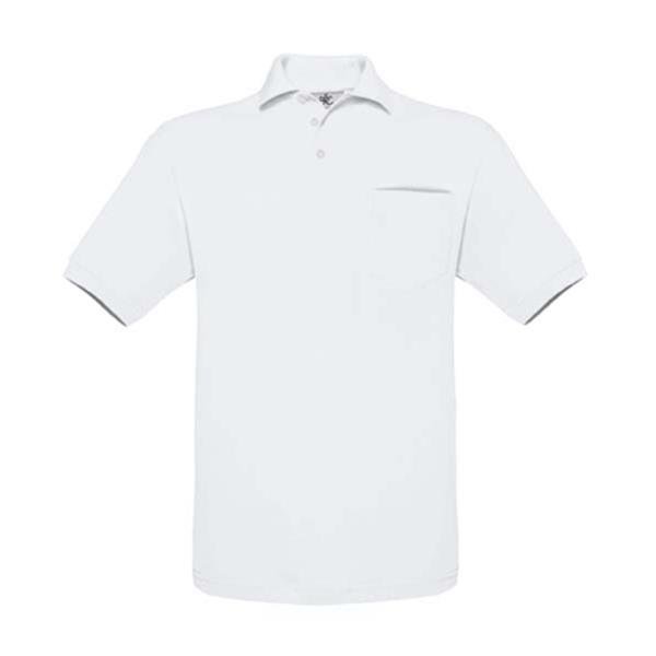 Polo B&C Safran Pocket 180g - 100% Algodão (investindo em Better Cotton) Safran Pocket - Image 5