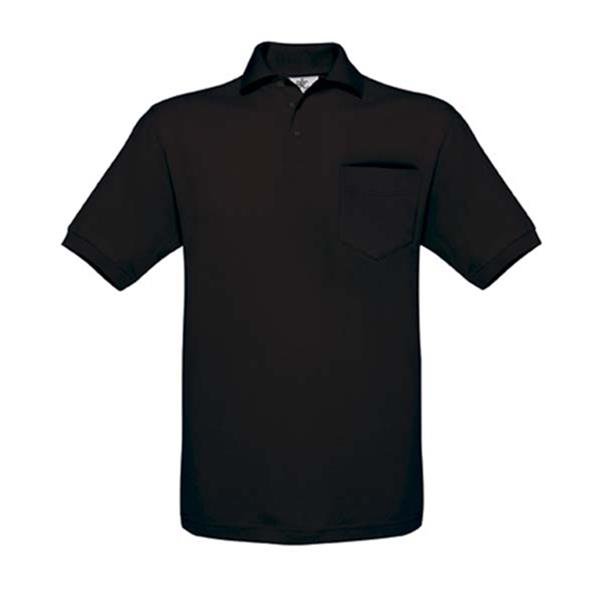 Polo B&C Safran Pocket 180g - 100% Algodão (investindo em Better Cotton) Safran Pocket - Image 3