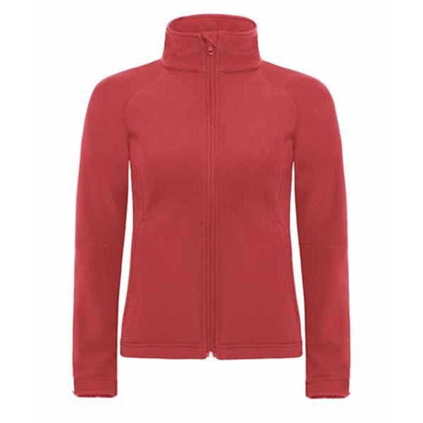 Parka B&C Hooded Softshell Women 340g - 94% Poliéster impermeável/ 6% Elastano Hooded Softshell Women - Image 4