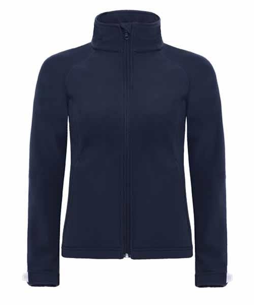 Parka B&C Hooded Softshell Women 340g - 94% Poliéster impermeável/ 6% Elastano Hooded Softshell Women - Image 5