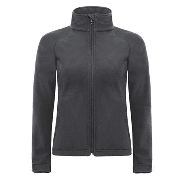 Parka B&C Hooded Softshell Women 340g - 94% Poliéster impermeável/ 6% Elastano Hooded Softshell Women - Image 2