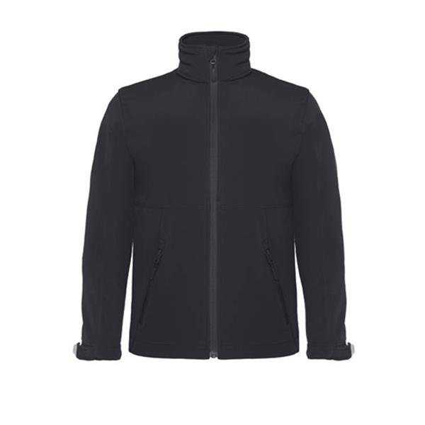 Parka B&C Hooded Softshell Kids 340g - 94% Poliéster impermeável/ 6% Elastano Hooded Softshell Kids