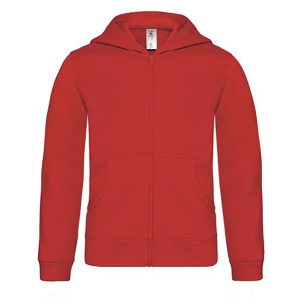 Casaco Sweat B&C Hooded Full Zip Kids 280g - 80% Algodão (investindo em Better Cotton)/ 20% Poliéster reciclado Hooded Full zip Kids - Image 4