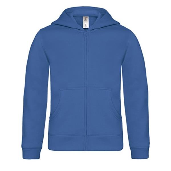 Casaco Sweat B&C Hooded Full Zip Kids 280g - 80% Algodão (investindo em Better Cotton)/ 20% Poliéster reciclado Hooded Full zip Kids