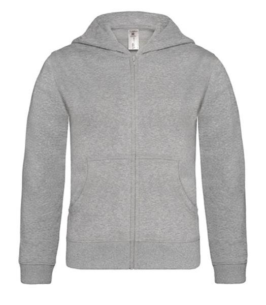 Casaco Sweat B&C Hooded Full Zip Kids 280g - 80% Algodão (investindo em Better Cotton)/ 20% Poliéster reciclado Hooded Full zip Kids - Image 2