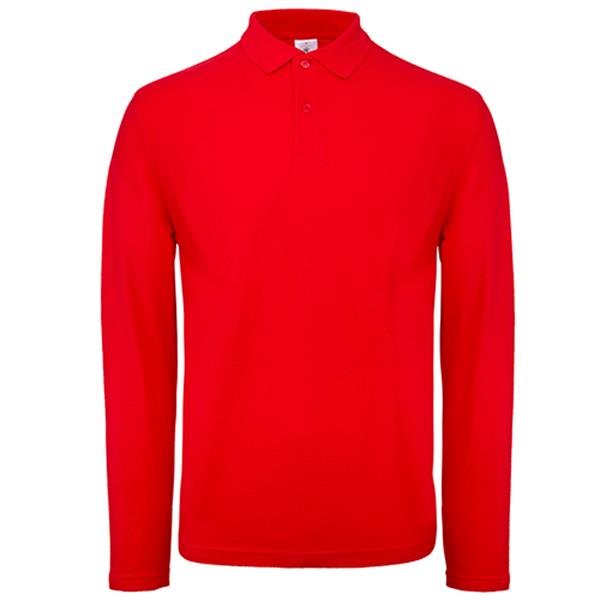 Polo B&C ID.001 manga comprida 180g - 100% Algodão (investindo em Better Cotton) ID.001 LSL - Image 6