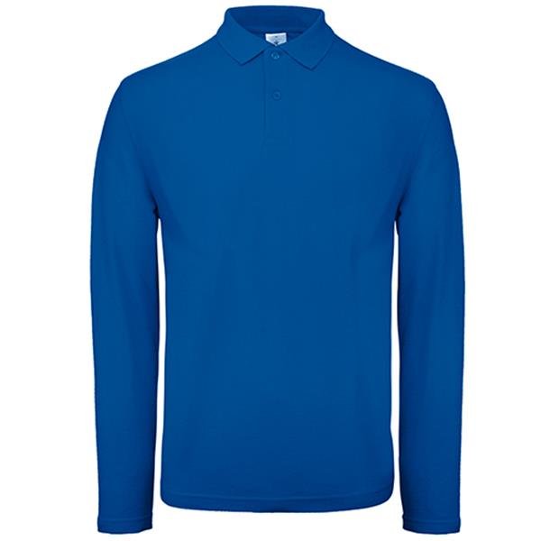 Polo B&C ID.001 manga comprida 180g - 100% Algodão (investindo em Better Cotton) ID.001 LSL - Image 3