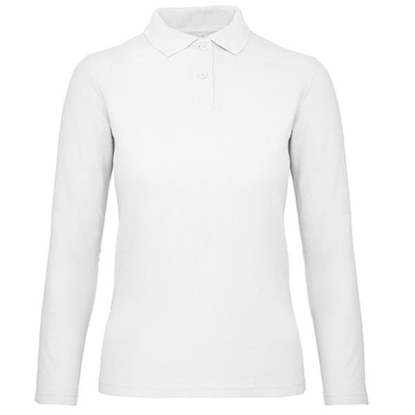 Polo B&C ID.001 Women manga comprida 180g - 100% Algodão (investindo em Better Cotton) ID.001 LSL Women - Image 8