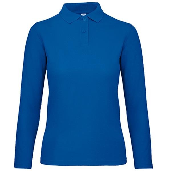 Polo B&C ID.001 Women manga comprida 180g - 100% Algodão (investindo em Better Cotton) ID.001 LSL Women - Image 2