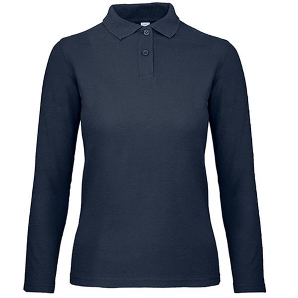 Polo B&C ID.001 Women manga comprida 180g - 100% Algodão (investindo em Better Cotton) ID.001 LSL Women - Image 7