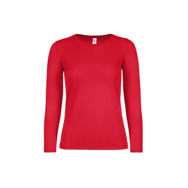 T-shirt B&C #E150 manga comprida - 100% Algodão (investindo em Better Cotton) #E150 LSL Women