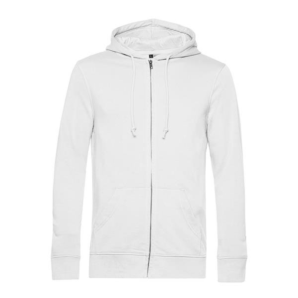 Casaco Sweat B&C Inspire com capuz 280g - 80% Mistura de algodão orgânico, em conversão e OCS/ 20% Poliéster reciclado Inspire Zipped Hood_º - Image 3