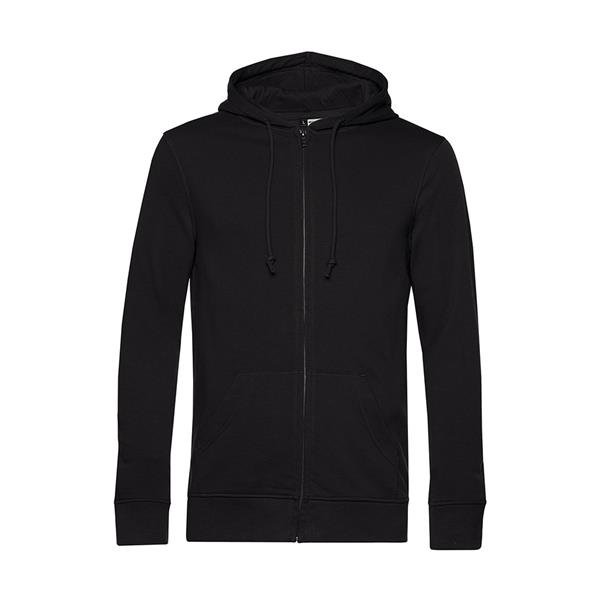 Casaco Sweat B&C Inspire com capuz 280g - 80% Mistura de algodão orgânico, em conversão e OCS/ 20% Poliéster reciclado Inspire Zipped Hood_º - Image 5