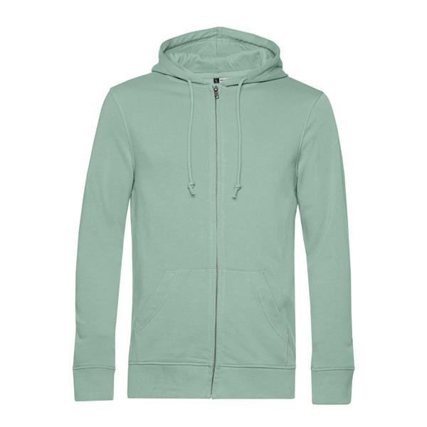 Casaco Sweat B&C Inspire com capuz 280g - 80% Mistura de algodão orgânico, em conversão e OCS/ 20% Poliéster reciclado Inspire Zipped Hood_º - Image 7