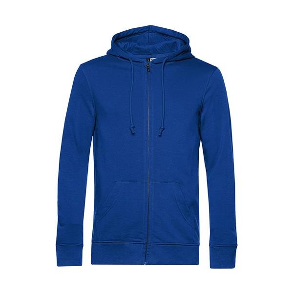 Casaco Sweat B&C Inspire com capuz 280g - 80% Mistura de algodão orgânico, em conversão e OCS/ 20% Poliéster reciclado Inspire Zipped Hood_º - Image 2