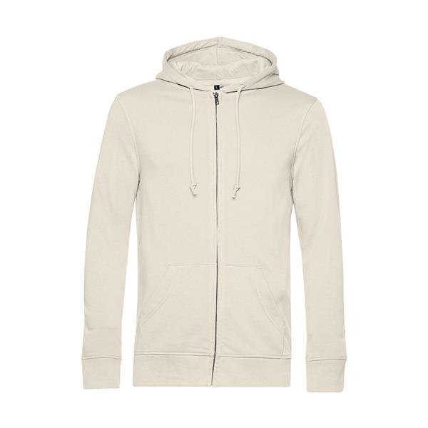 Casaco Sweat B&C Inspire com capuz 280g - 80% Mistura de algodão orgânico, em conversão e OCS/ 20% Poliéster reciclado Inspire Zipped Hood_º - Image 4