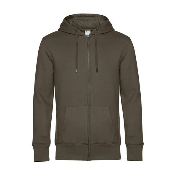 Casaco Sweat B&C King Zipped Hood 280g - 80% Algodão (investindo em Better Cotton)/ 20% Poliéster reciclado King Zipped Hood - Image 4