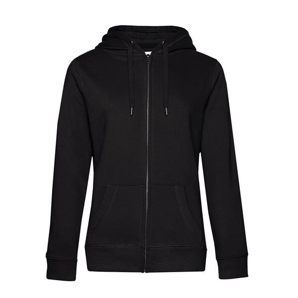Casaco Sweat B&C Queen Zipped Hood 280g - 80% Algodão (investindo em Better Cotton)/ 20% Poliéster reciclado Queen Zipped Hood