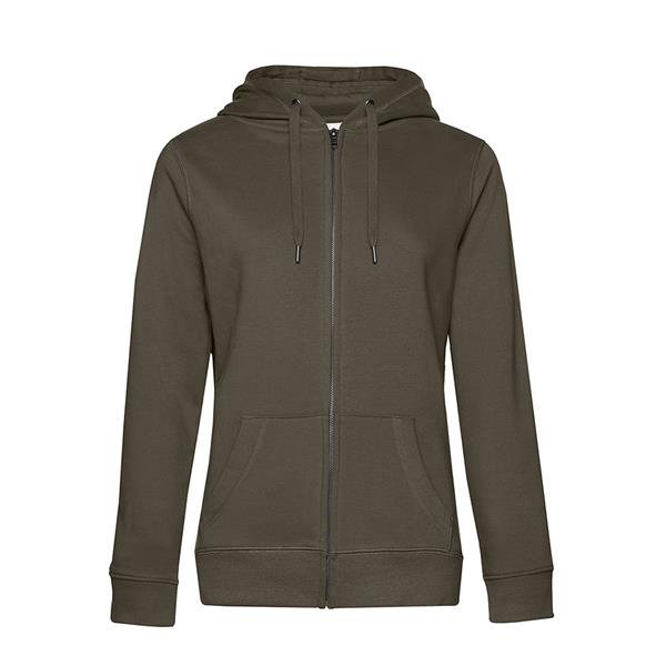 Casaco Sweat B&C Queen Zipped Hood 280g - 80% Algodão (investindo em Better Cotton)/ 20% Poliéster reciclado Queen Zipped Hood - Image 5