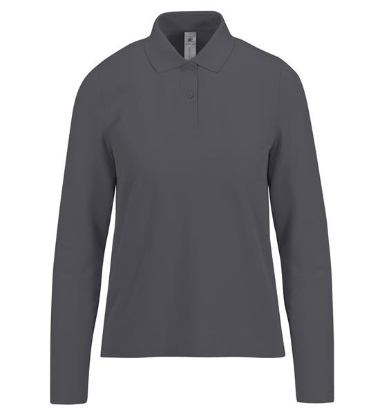 B&C My Polo 180 LSL Women - 100% Algodão Optimium™ (investindo em Better Cotton) My Polo 180 LSL Women - Image 3