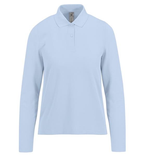 B&C My Polo 180 LSL Women - 100% Algodão Optimium™ (investindo em Better Cotton) My Polo 180 LSL Women - Image 2